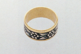 Кольцо Серебро,позолота, чернь. 1980 